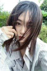 画像30: front lace wig☆エアリーバングCカールロブ【根元黒染め×マロンブラウン】 (30)