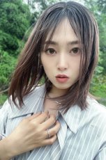 画像25: front lace wig☆エアリーバングCカールロブ【根元黒染め×マロンブラウン】 (25)