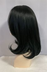 画像18: 【SALE】Ｉ型レース✰センターパートS字カールミディ【根元黒染め×グリーンブラック】 (18)
