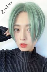 画像1: 【SALE】Ｉ型レース✰リアルスキンセンターパートミニマムショート【ミントグリーン】 (1)