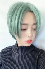 画像4: 【SALE】Ｉ型レース✰リアルスキンセンターパートミニマムショート【ミントグリーン】 (4)