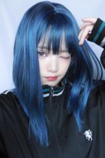 画像25: 【SALE】切りっぱなしストレートセミロング【ブードゥーブル―アッシュグレーmix】 (25)