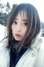 画像14: front lace wig☆エアリーバングCカールロブ【根元黒染め×マロンブラウン】 (14)