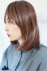 画像5: 《Sサイズ展開有》エアレイヤーミディ【根元黒mix×マロンブラウン】 (5)