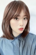 画像2: 《Sサイズ展開有》エアレイヤーミディ【根元黒mix×マロンブラウン】 (2)