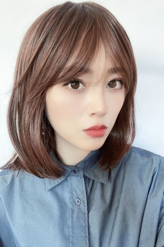 うらら　マリブ　メッシュレイヤーショート　ダークブラウンMIX フェミニンな王道ヘアスタイルはSUGARCRANZにお任せ☆