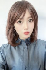 画像7: 《Sサイズ展開有》エアレイヤーミディ【根元黒mix×マロンブラウン】 (7)