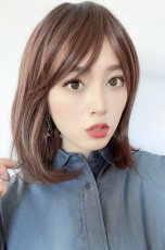 画像6: 《Sサイズ展開有》エアレイヤーミディ【根元黒mix×マロンブラウン】 (6)