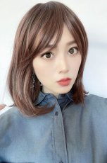 画像4: 《Sサイズ展開有》エアレイヤーミディ【根元黒mix×マロンブラウン】 (4)