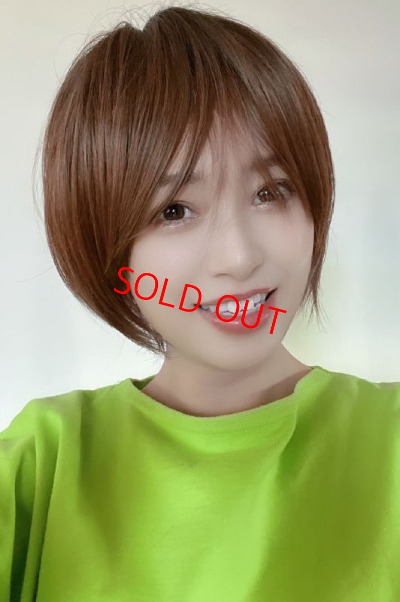 画像5: 《Sサイズ展開有》大人可愛い✩美フォルムレイヤーショートボブ【根元黒mix×マロンブラウン】　 (5)