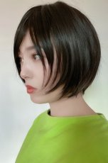 画像3: 《Sサイズ展開有》大人可愛い✩美フォルムレイヤーショートボブ【ブラック】　 (3)