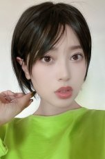 画像4: 《Sサイズ展開有》大人可愛い✩美フォルムレイヤーショートボブ【ブラック】　 (4)