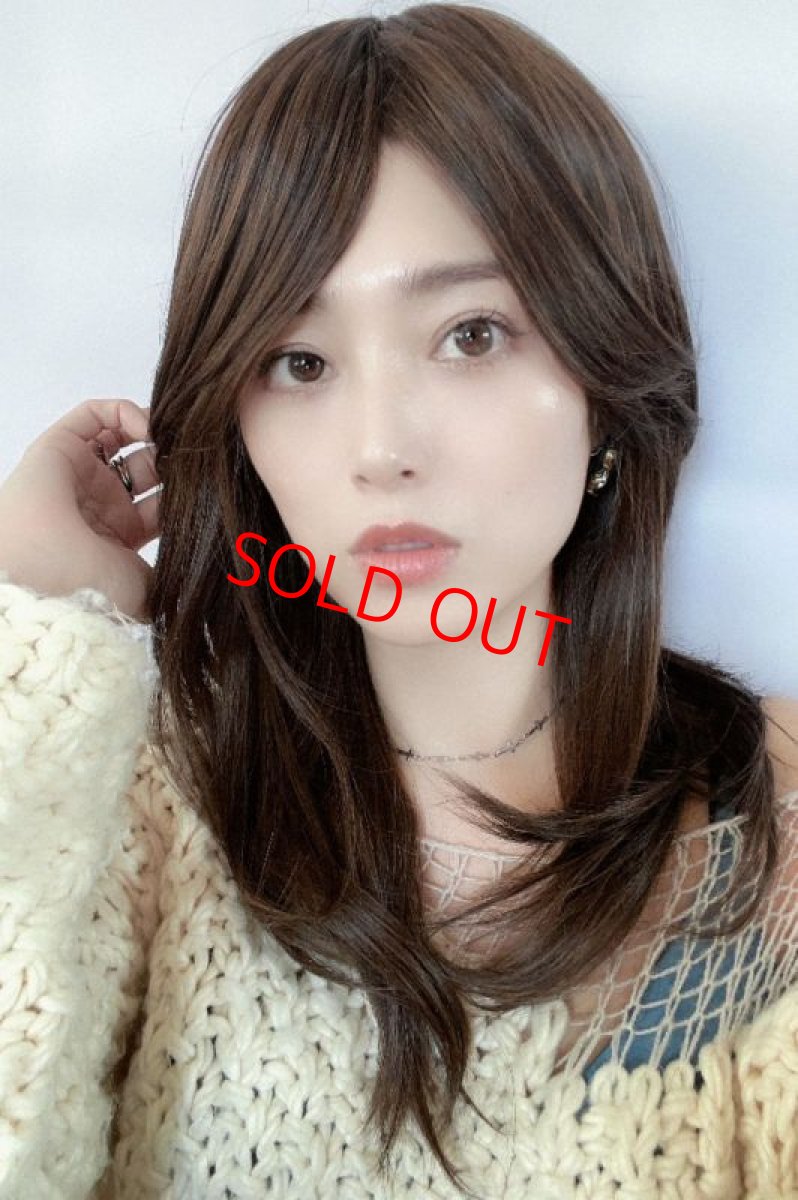 画像3: 幅広つむじ☆斜め分けフェミニンマッシュレイヤーミディ【ロイヤルブラウン】　 (3)