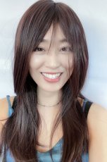 画像5: 《Sサイズ展開あり》極薄ふかし加工✩シースルーバング☆小顔レイヤーエアリーロング【ダークチェリー】 (5)