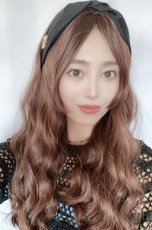 画像6: 【SALE】I型つむじ☆ロングバングナチュエアウェーブロング【根本黒mix×マロンブラウン】 (6)