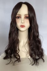 画像11: 【SALE】I型つむじ☆ロングバングナチュエアウェーブロング【ダークチェリー】 (11)
