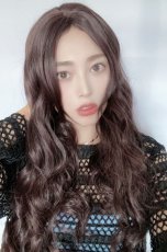画像8: 【SALE】I型つむじ☆ロングバングナチュエアウェーブロング【ダークチェリー】 (8)
