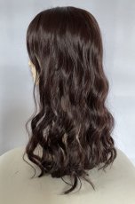 画像12: 【SALE】I型つむじ☆ロングバングナチュエアウェーブロング【ダークチェリー】 (12)