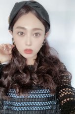 画像9: 【SALE】I型つむじ☆ロングバングナチュエアウェーブロング【ダークチェリー】 (9)