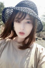 画像3: front lace wig☆エアリーバングCカールロブ【根元黒染め×マロンブラウン】 (3)