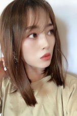 画像6: front lace wig☆エアリーバングCカールロブ【根元黒染め×マロンブラウン】 (6)