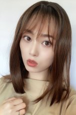 画像4: front lace wig☆エアリーバングCカールロブ【根元黒染め×マロンブラウン】 (4)