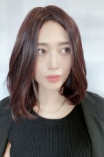 画像2: 【SALE】《Sサイズ展開有》とろみワンカールロブ【ダークチェリー】 (2)