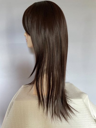 画像2: wideskinフェイスレイヤーカットロング【ロゼブラウン】 