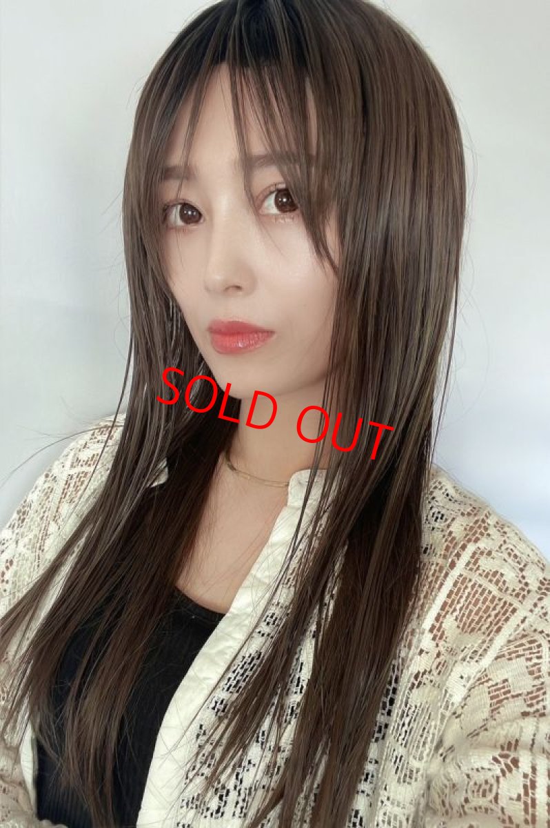 画像5: wideskinフェイスレイヤーカットロング【根元黒染め×フォギーグレージュ】  (5)