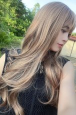 画像15: 【SALE】I型つむじ☆ヨシンモリヘア【ミルクティーベージュ】　 (15)