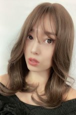 画像11: 【SALE】Ｉ型レース✰ダブルバングS字カールミディ【フォギーグレージュ】 (11)