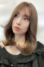 画像5: 【SALE】Ｉ型レース✰ダブルバングS字カールミディ【フォギーグレージュ】 (5)