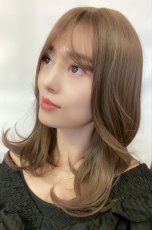 画像4: 【SALE】Ｉ型レース✰ダブルバングS字カールミディ【フォギーグレージュ】 (4)