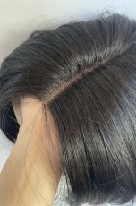 画像26: front ＆つむじlace wigセンターパートミニマムショート【ナチュラルブラック】 (26)