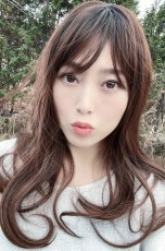 画像5: 幅広I型つむじ☆angelicワンカールセミロング【根元黒mix×マロンブラウン】 (5)