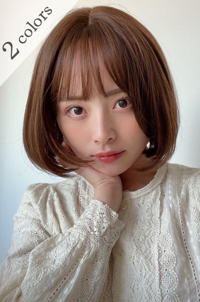 画像1: front ＆つむじＩlace wigタンバルボブ 【2Colors】 (1)