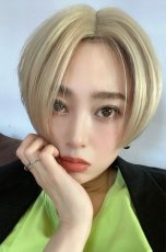 画像30: front ＆つむじlace wigセンターパートミニマムショート【ナチュラルブラック】 (30)