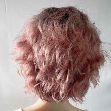 画像7: 韓国風波巻きツイスパウルフショート【pink】 (7)