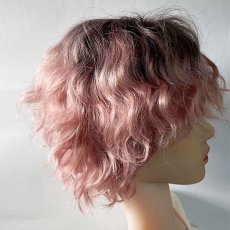 画像5: 韓国風波巻きツイスパウルフショート【pink】 (5)