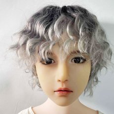 画像1: 韓国風波巻きツイスパウルフショート【gray】 (1)