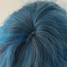 画像5: 韓国風波巻きツイスパウルフショート【blue】 (5)