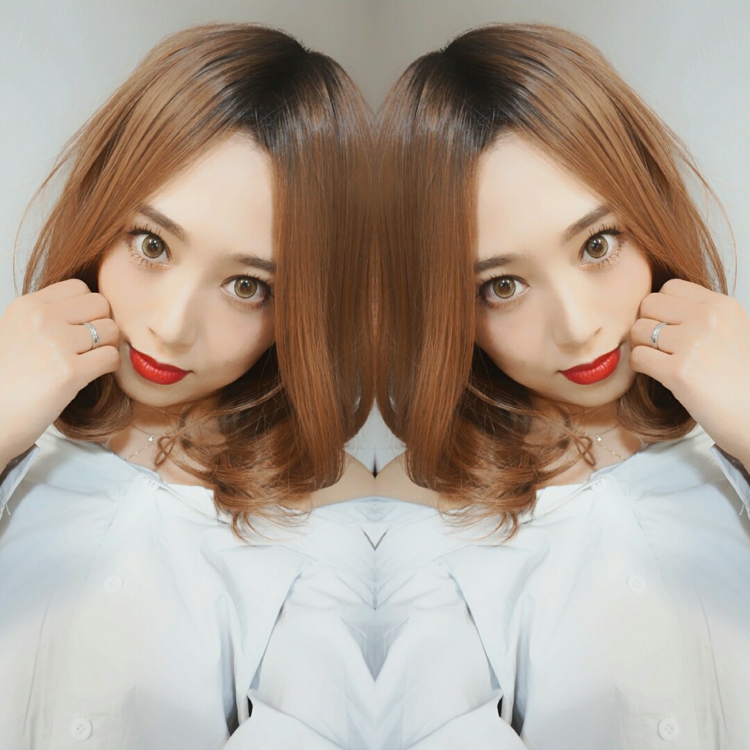 廃盤完売商品 ハ フにもなる２wayふかし加工 カールバルーンミディ 根元黒染め ナチュラルオレンジブラウン Sugar Cranz