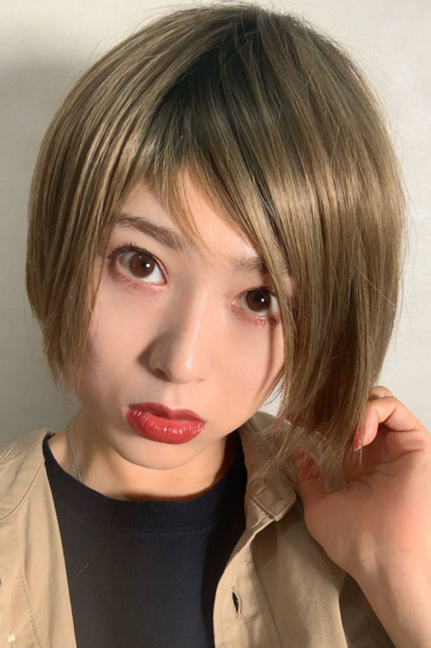 ショートwigも自然 ショートスタイルも当店にsugarcranzにお任せ