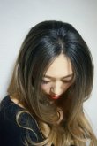 画像19: 《GWsale》front lace wig☆ジェンダーレスウェーブロング【根元黒染め×シナモンベージュグラデ】 (19)