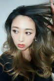 画像21: 《GWsale》front lace wig☆ジェンダーレスウェーブロング【根元黒染め×シナモンベージュグラデ】 (21)