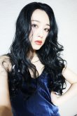 画像3: front lace wig☆マーメイドウェーブロング【ブラック】 (3)
