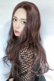 画像15: front lace wig☆ジェンダーレスウェーブロング【ナチュラルチェリーブラック】 (15)
